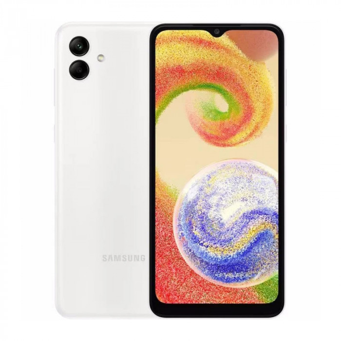 Telefon Samsung A04 Dual SIM 6.5 inch, 64GB 4GB RAM 4G, White