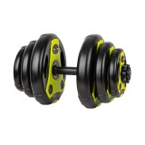 Gantera ciment inSPORTline 3-18 kg Negru/Verde,