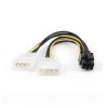 CABLU alimentare GEMBIRD, adaptor Molex la PCI-E, 2 x Molex la 1 CABLU alimentare GEMBIRD, adaptor Molex la PCI-E, 2 x Molex la 1x 6 pin PCI-E