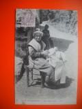 HOPCT 506 V AUVERGNE -FEMEIE 1912 -FRANTA -TCV-COSTUM SI COAFURA / COSTUME TRADITIONALE -EUROPA -