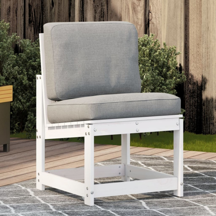 Gossi scaun de gradina, alb, 50,5x55x77 cm, lemn masiv de pin