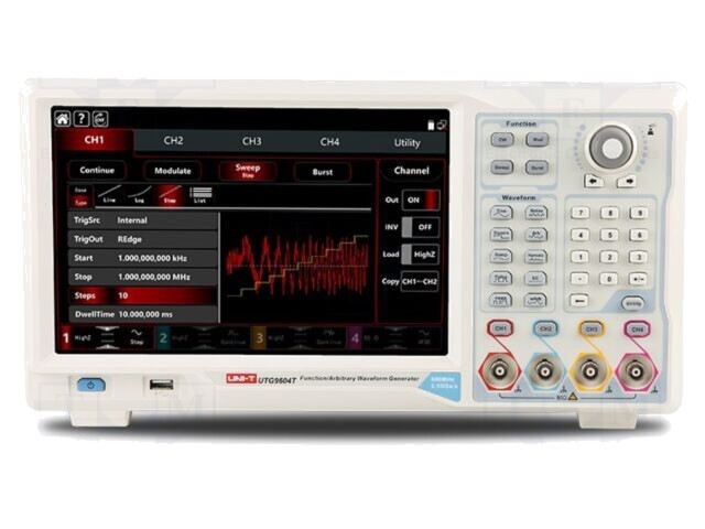 Generator de func&Aring;&pound;ii UNI-T 350MHz 1280x800 Ch: 4