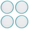 Set Farfurii 4 piese, Intinse Frosty cu Model Vernil, diametru 27 cm