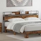 vidaXL Tăblie de depozitare Stejar afumat 180 cm Lemn compozit