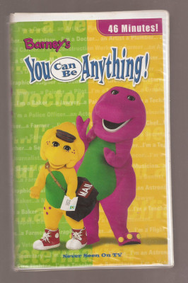 Casete video VHS - Barney&amp;#039;s - You can be Anything - Limba Engleza foto