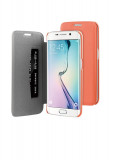 Husa Book Case Samsung Galaxy S6 Edge g925 Orange