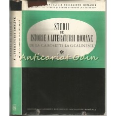 Studii De Istorie A Literaturii Romane - Ovidiu Papadima - Tiraj: 7920 Exemplare