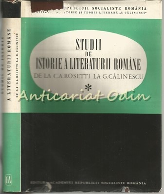 Studii De Istorie A Literaturii Romane - Ovidiu Papadima - Tiraj: 7920 Exemplare