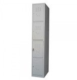 VESTIAR METALIC CU 4 USI fara accesorii, 312x450x1800 mm (LxlxH), ECO+