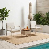 vidaXL Set de grădină cu pernă oțel 42025111