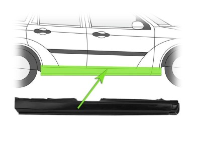 Prag FORD FOCUS, 09.1998-11.2004 Model COMBI, Estate, model : 4 usi usi, 5 usi, partea dreapta, cover, foto