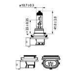 BEC FAR H11 12V 55W VISION (blister) PHILIPS 2839