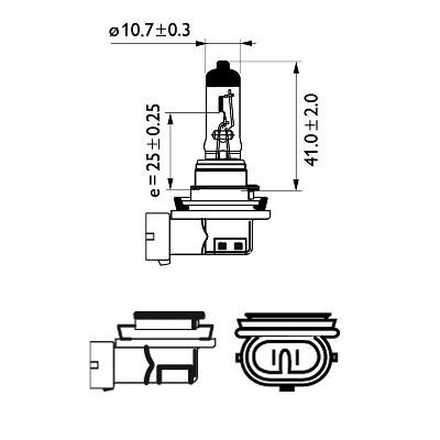 Bec Far H11 12V 55W X-Treme Vision Pro150 (Blister) Philips 95252 12362XVPB1 foto