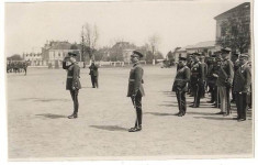 M.S. Regele Carol al II-lea la Scoala de Artilerie Timisoara foto