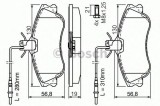 Set placute frana,frana disc CITROEN XSARA Cupe (N0) (1998 - 2005) BOSCH 0 986 424 414