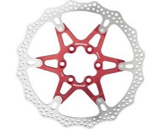 Disc Frana Bicicleta Reverse Discrotor - 160 mm, Aluminiu/Otel, Rosu Ultimate FactoryBikes foto