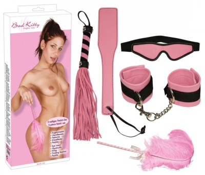 Set Bondage Piele Roz foto