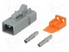 Conector auto, ATP, 2 pini, AMPHENOL - ATP06-2S-KIT01