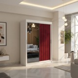 Dressing Tapitat ADELA Visiniu Cu Oglinda ✔Model elegant