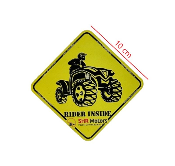 Sticker &amp;quot;Rider Inside&amp;quot; ATV model 1
