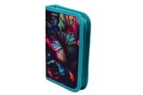 Penar neechipat fete, 1 fermoar, Dimensiuni 13,5x19,5x3cm, Motiv Butterfly, Herlitz