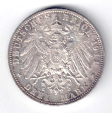 GERMANIA 3 MARCI DREI MARK 1911 A BAYERN BAVARIA ARGINT XF CU PATINA, Europa