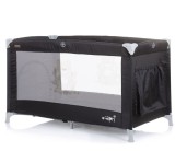 Patut Pat Tarc Bebe Copii Saltea Pliabil 15kg Negru Geanta + LIVRARE GRATUITA, 120x60cm, Crem