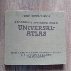 Universal &amp;ndash; Atlas - Geographisch &amp;ndash; Statisticher, 1924 foto