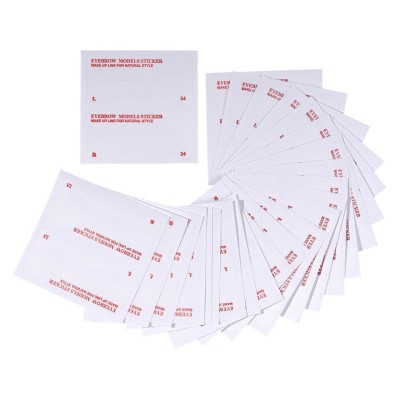 Set Sabloane sprancene adezive, Makeup, Eyebrow Models Sticker, 24 bucati foto