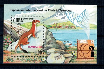 Cuba 1983 - Expo TEMBAL, fauna, colita neuzata foto