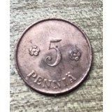 MNDSTR053 Finlanda 5 Pennia 1920