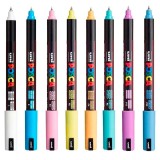 Set 8 markere - Posca PC-1MR - Culori pastel | Uni