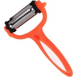 Dispozitiv Curatat tip Peeler, Profesional pentru Taiat, Decojit si Curatat Legume, cu 5 Frunctii, Multifunctional, Portocaliu, CBD CORAL BEST DEALS P