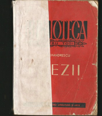 POEZII - ALEXANDRESCU foto