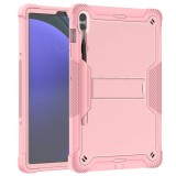 Techsuit - Rugged TabShell + Screen Protector - Samsung Galaxy Tab S9 Plus / S10 Plus / S9 FE Plus - Rose Gold