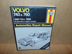 MANUAL REPARATII HAYNES VOLVO 740&amp;amp;760 1982-1988 foto