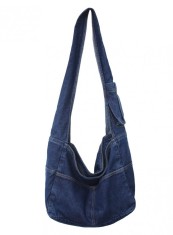Geanta de umar pentru femei din denim LHHMZ, albastru - OUTLET foto