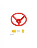 Carma spatii joaca Steering Wheel Rosu Galben KBT