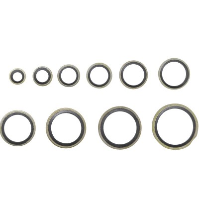 Trusa cu 150 garnituri din metal cu cauciuc foto