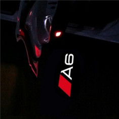 Holograme proiectoare led lumini ghost shadow Audi a6 logo led Sline foto