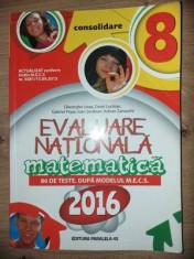 Evaluare Nationala 2016: Matematica- Gheorghe Iurea, Dorel Luchian