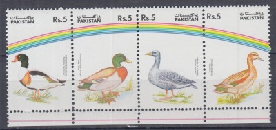 PAKISTAN 1992 FAUNA RATE SI GASTE SERIE MNH foto