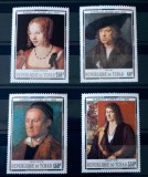Ciad 1978 arta pictura de Albrecht Durere serie 4v Neștampilata