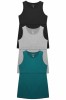 Set 3 Topuri pentru Lauze, Mamici si Gravide, fara Maneci, pentru Alaptare si Sarcina, Confortabile si Elastice, Negru, Verde, Gri Deschis, XL Gri XL