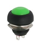 Buton 1 circuit 1A 250V OFF-(ON) verde fara retinere, Oem