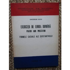 Exercitii de limba romana FORMELE CAZUALE ALE SUBSTANTIVULUI -GHEORGHE DOCA