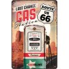 Placa metalica - Route 66 - Gas Station - 20x30 cm, Nostalgic Art Merchandising