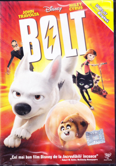 DVD animatie: Bolt ( Disney ; stare foarte buna; dublat romana )