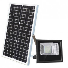 Proiector solar 80W, panou solar si telecomanda foto