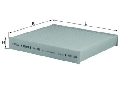 MAHLE LA 345 Filtru, aer habitaclu foto